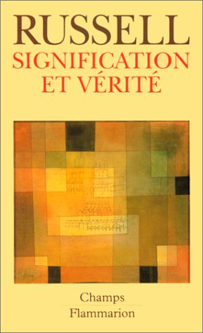 Signification et vérité