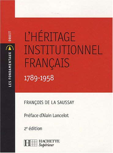 L'héritage institutionnel français, 1789-1958