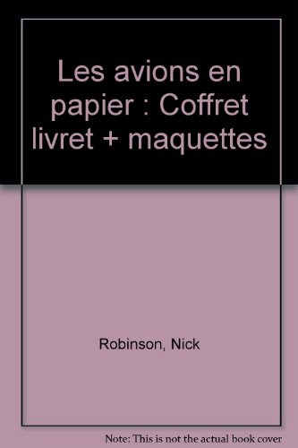 Les avions en papier