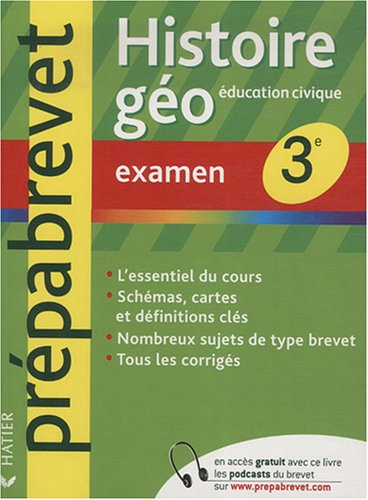 Histoire géographie, éducation civique 3e : examen
