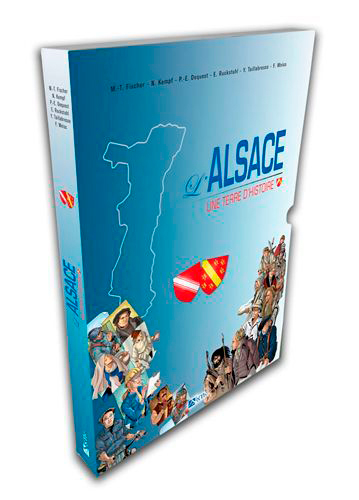 L'Alsace : une terre d'histoire : coffret BD Bas-Rhin+Haut-Rhin