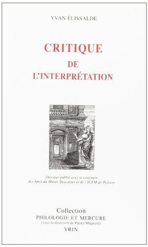 Critique de l'interprétation
