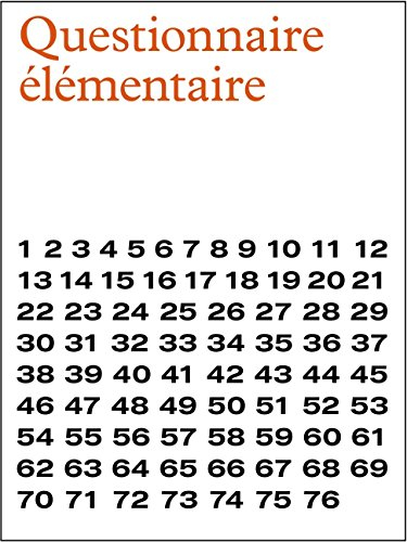 Questionnaire élémentaire