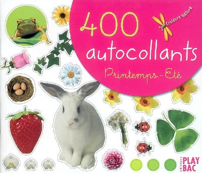 400 autocollants printemps-été