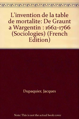 L'invention de la table de mortalité