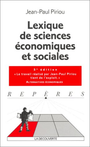 Lexique de sciences économiques et sociales