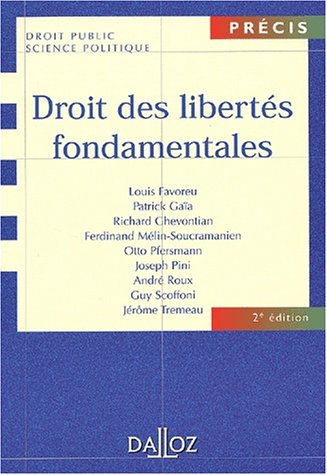 droit des libertés fondamentales, 2e édition