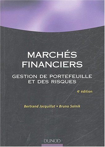 Marchés financiers : gestion de portefeuille et des risques