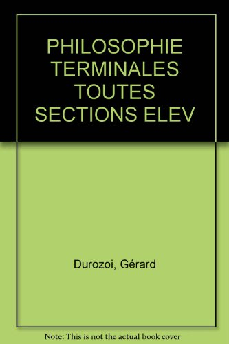 La philosophie au lycée : manuel des études philosophiques, avec textes, documents et exercices