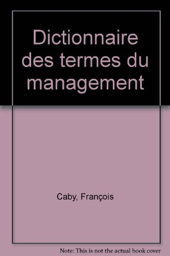dictionnaire des termes du management