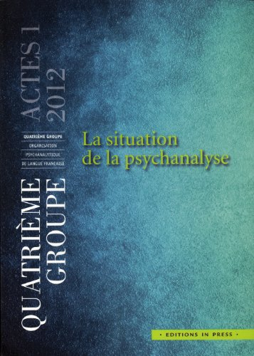 La situation de la psychanalyse