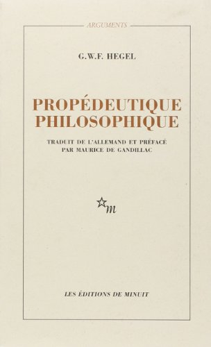 Propédeutique philosophique