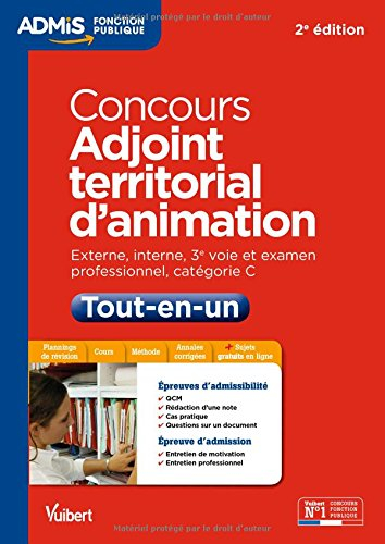 Concours adjoint territorial d'animation : externe, interne, 3e voie et examen professionnel, catégo