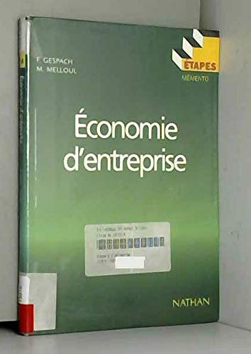Economie d'entreprise