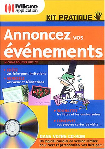 Annoncez vos événements