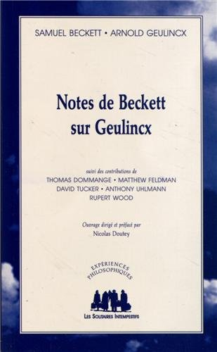 Notes de Beckett sur Geulincx