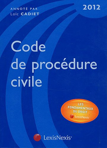 Code de procédure civile 2012