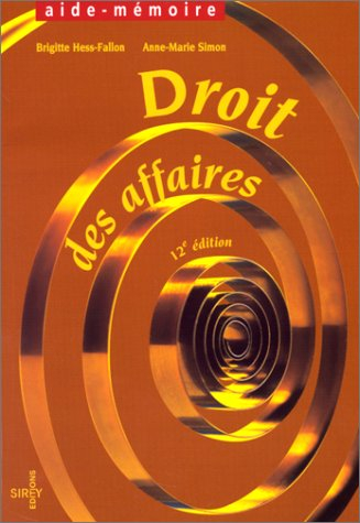 droit des affaires. 12ème édition
