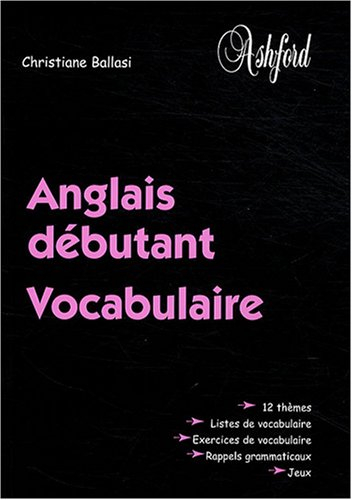 Anglais débutant : vocabulaire