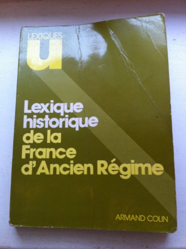 lexique historique de la france d'ancien regime