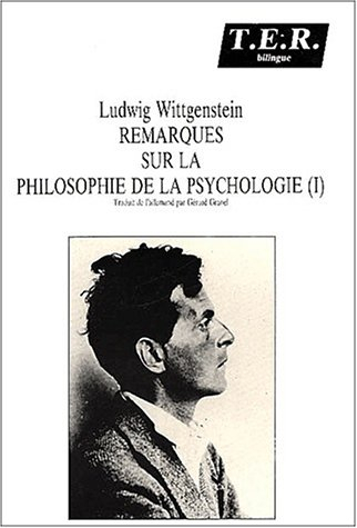 Remarques sur la philosophie de la psychologie. Vol. 1. TS 229