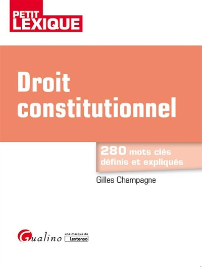 DROIT CONSTITUTIONNEL 5EME EDITION