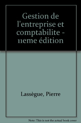 Gestion de l'entreprise et comptabilité