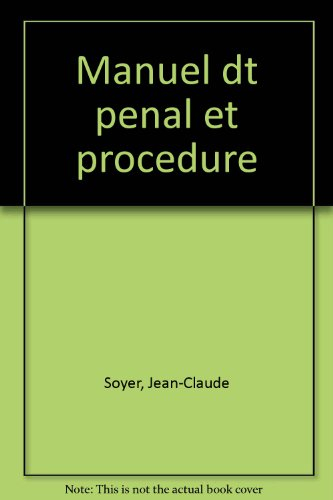 droit pénal et procédure pénale
