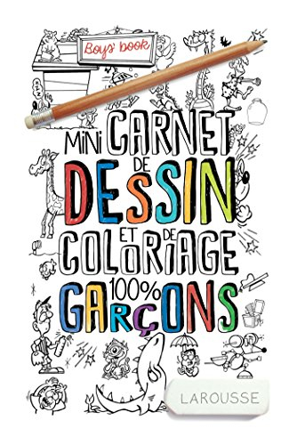 Mini-carnet de dessin et de coloriage 100 % garçons