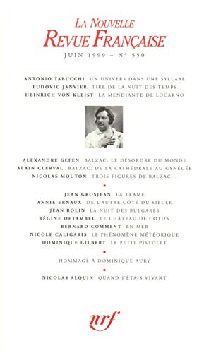 Nouvelle revue française, n° 550