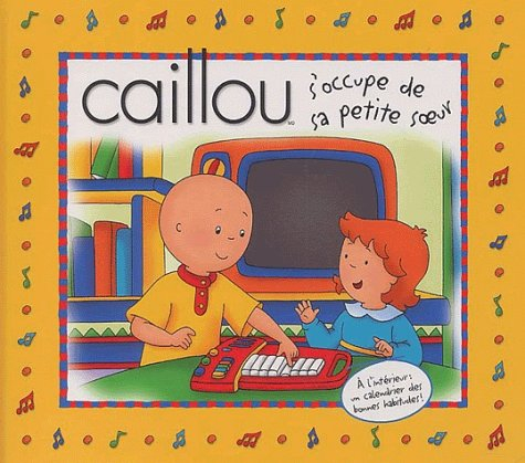 caillou s'occupe de sa petite soeur