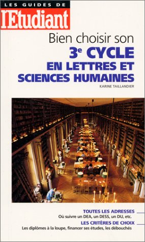 Bien choisir son 3e cycle en lettres et sciences humaines