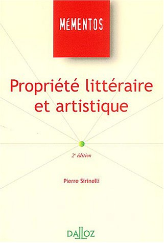 Propriété littéraire et artistique et droits voisins