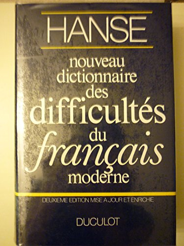 nouveau dictionnaire des difficultés du français moderne