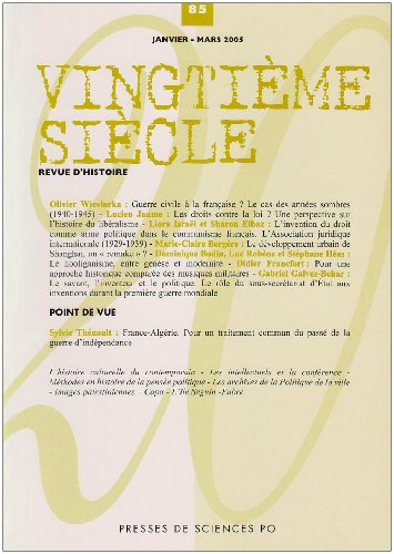Vingtième siècle, n° 85