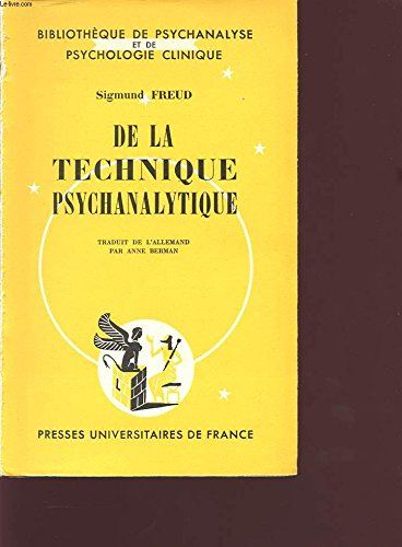 la technique psychanalytique
