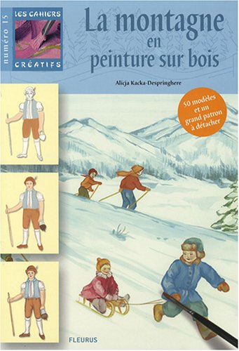 La montagne en peinture sur bois