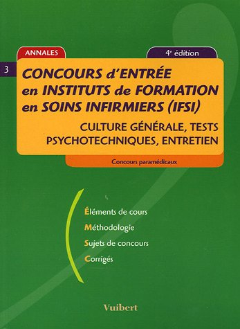 concours d'entrée en instituts de formation en soins inirmiers (ifsi)