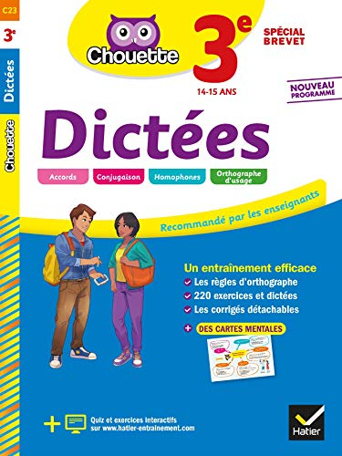 Dictées 3e, 14-15 ans : spécial brevet : nouveau programme