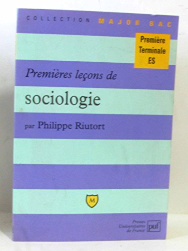 Premières leçons de sociologie