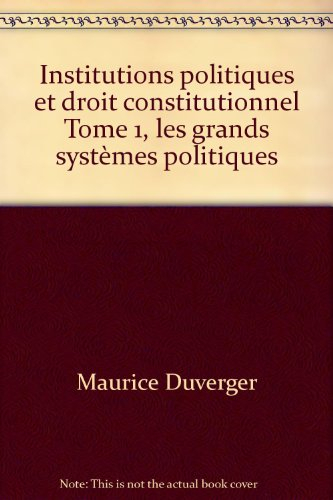 institutions politiques et droit constitutionnel