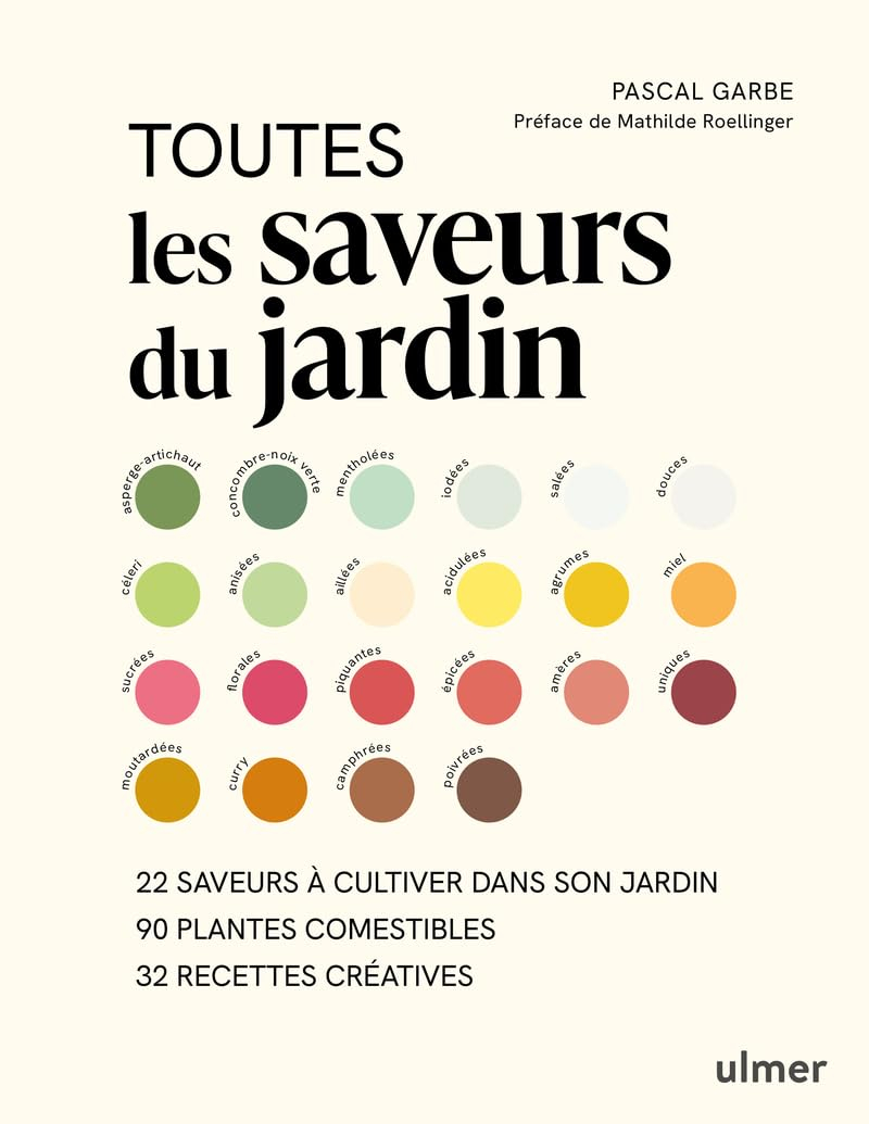 Toutes les saveurs du jardin : 22 saveurs à cultiver dans son jardin, 90 plantes comestibles, 32 rec