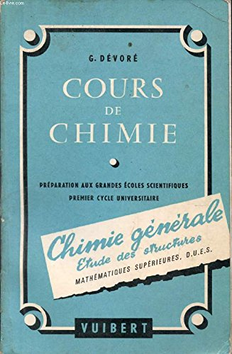 cours de chimie : chimie generale etude des structures