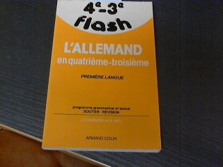 L'Allemand en quatrième, troisième : première langue