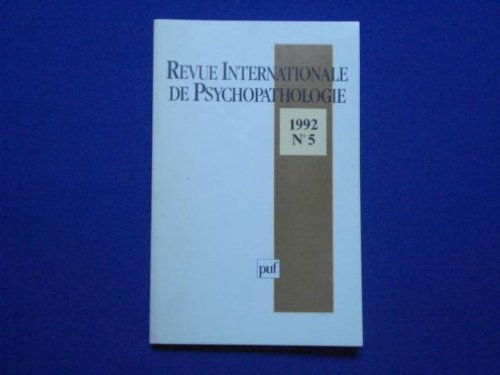 revue internationale de psychopathologie numero 5 1992