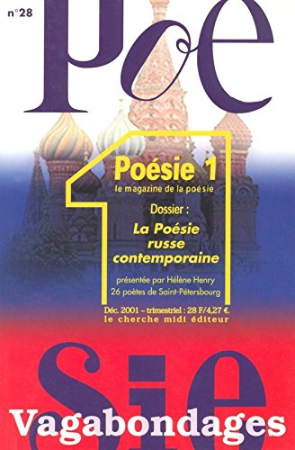 Poésie 1-Vagabondages, n° 28. La poésie russe contemporaine