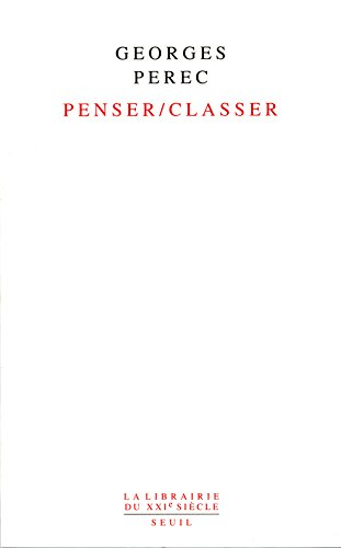 Penser, classer