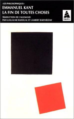 La fin de toutes choses