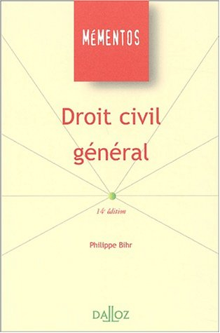 droit civil général, 14e édition
