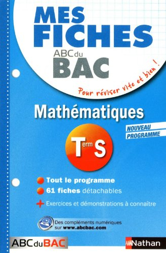 Mathématiques terminale S : nouveau programme